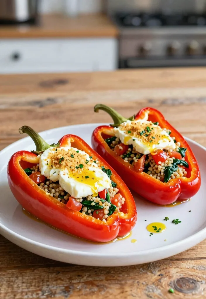 12 Halloumi Vegetarian Recipes for Easy Flavorful Meals - 2. Halloumi Stuffed Peppers