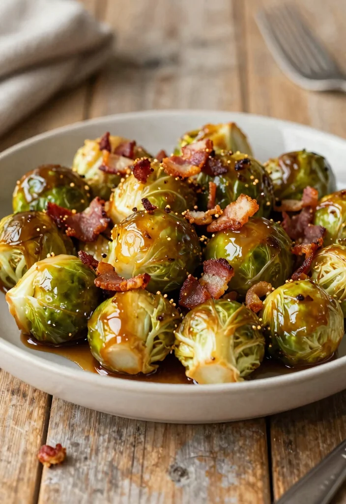 12 Healthy Brussels Sprout Recipes for Light Flavorful Sides - 12. Brussels Sprouts with Bacon and Maple Syrup