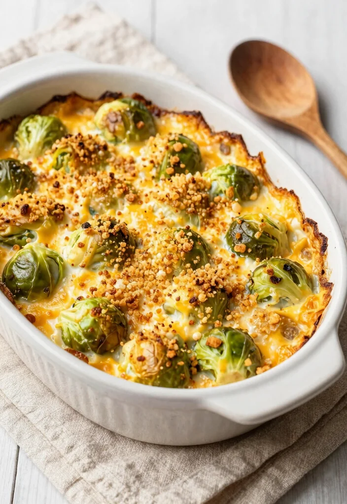 12 Healthy Brussels Sprout Recipes for Light Flavorful Sides - 6. Brussels Sprouts Gratin