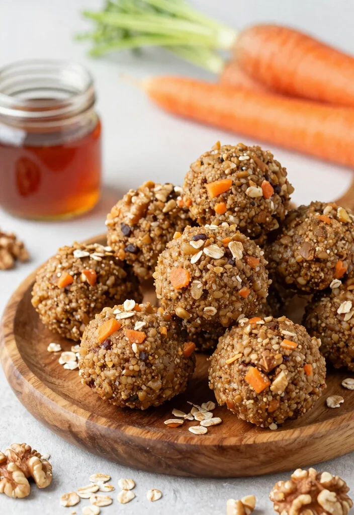 12 Healthy Carrot Recipes for Fresh Nutritious Everyday Meals - 5. Carrot Cake Energy Bites