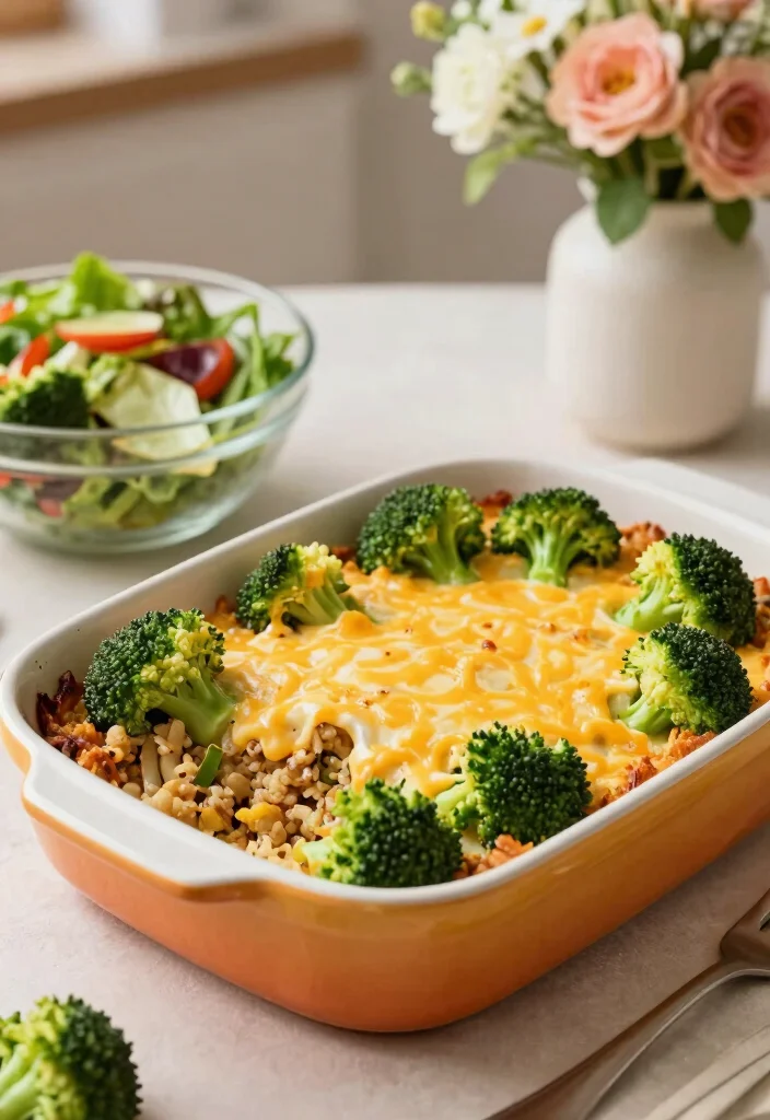 12 Healthy Dinner Casserole Recipes for Easy Balanced Meals - 12. Broccoli Cheddar Quinoa Casserole