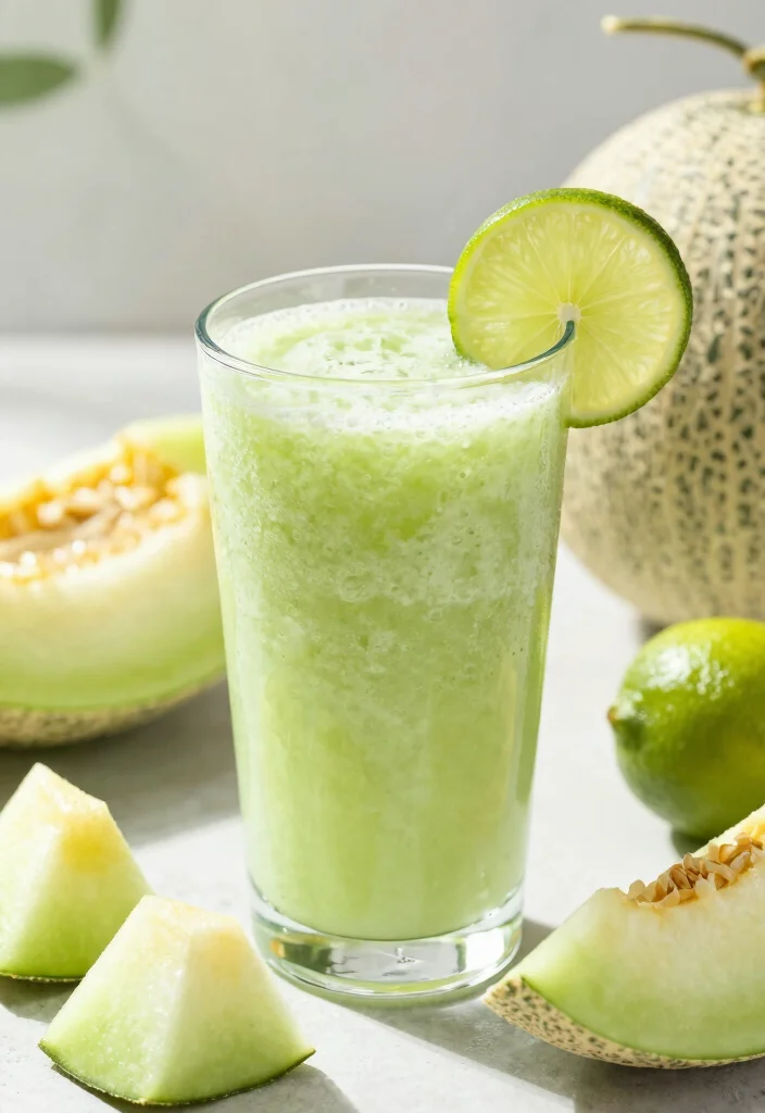 12 Healthy Drink Recipes for Fresh Energizing Sips - 12. Honeydew Melon and Lime