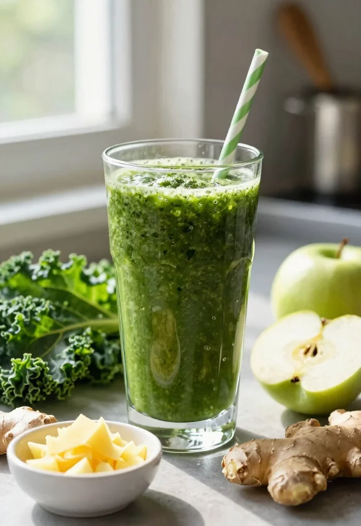 12 Healthy Drink Recipes for Fresh Energizing Sips - 4. Green Ginger Zing