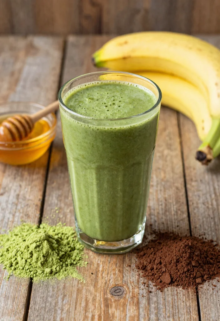 12 Healthy Drink Recipes for Fresh Energizing Sips - 5. Choco-Matcha Delight
