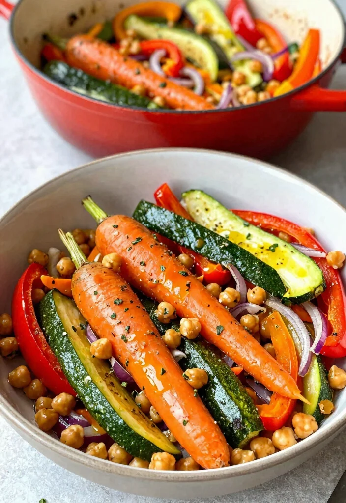 12 Healthy Dutch Oven Recipes for Cozy One-Pot Dinners - 12. Roasted Vegetable and Chickpea Bowl