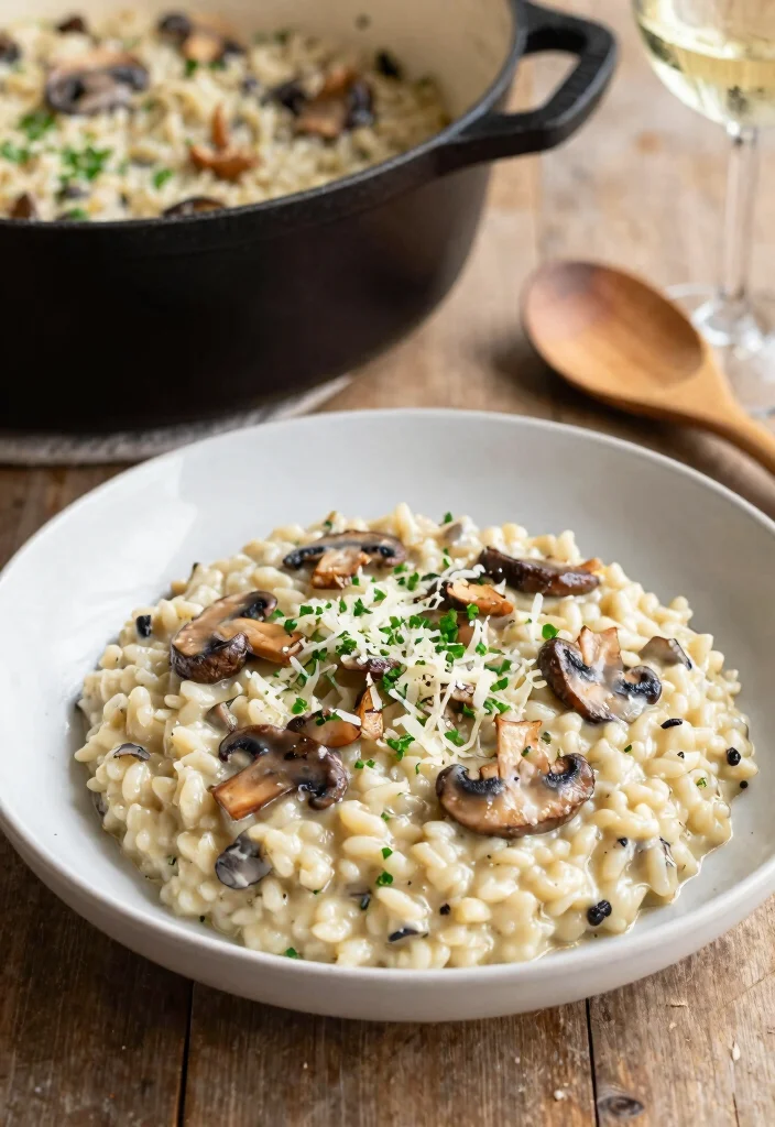 12 Healthy Dutch Oven Recipes for Cozy One-Pot Dinners - 2. Creamy Mushroom Risotto