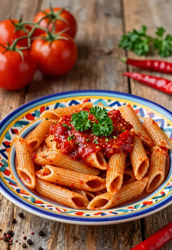 12 Healthy Italian Recipes for Fresh Simple Mediterranean Eating - 2. Whole Wheat Penne Arrabbiata