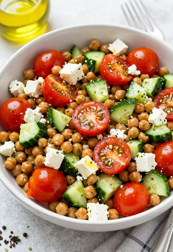 12 Healthy Italian Recipes for Fresh Simple Mediterranean Eating - 8. Mediterranean Chickpea Salad