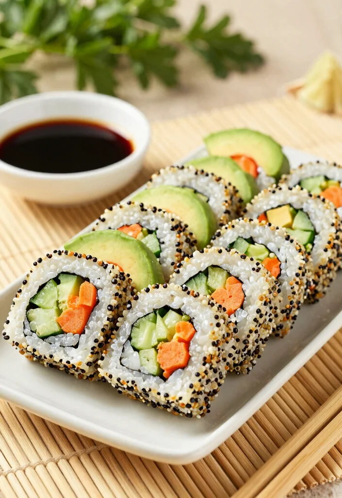 12 Healthy Quinoa Recipes for Easy Protein-Packed Meals - 9. Quinoa Sushi Rolls