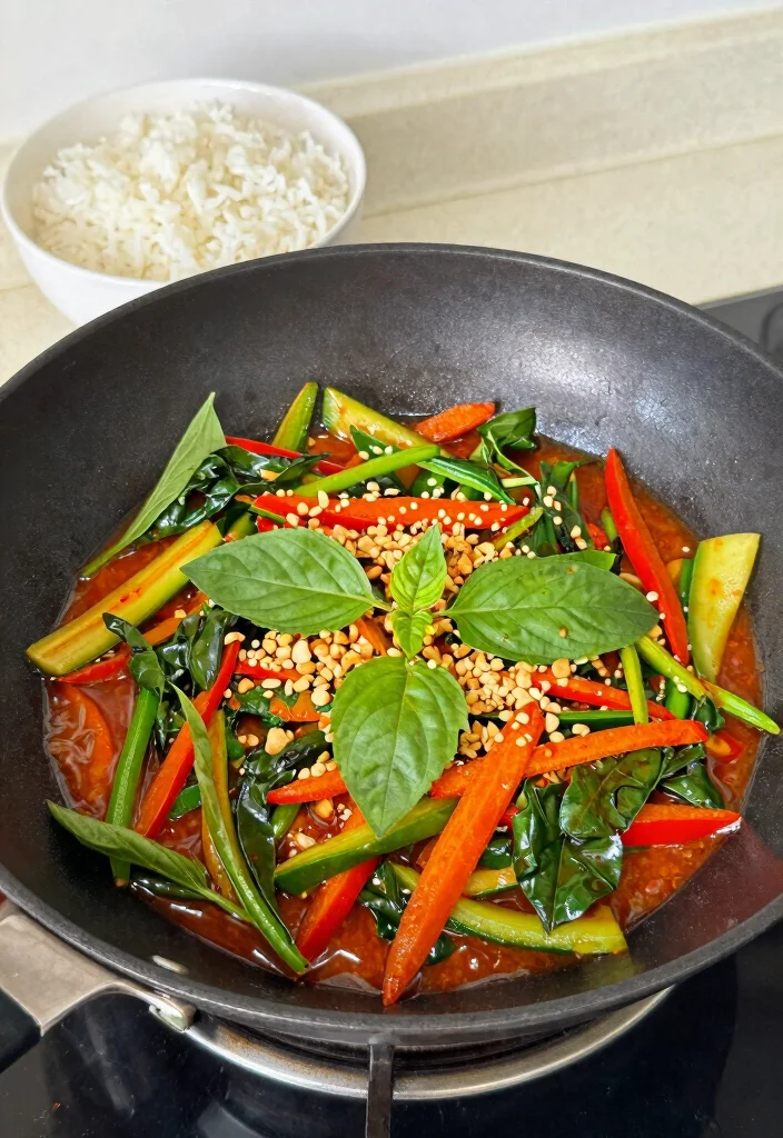12 Healthy Stir-Fry Recipes for Quick Fresh Weeknight Dinners - 9. Spicy Thai Basil Stir-Fry