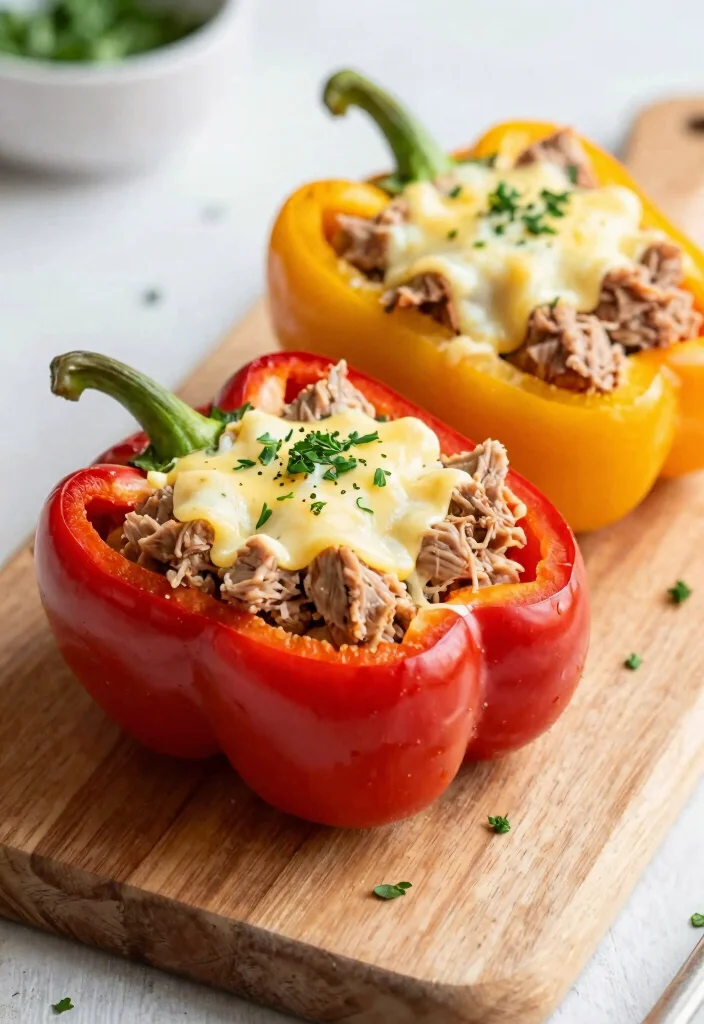 12 Healthy Tuna Recipes for Light High-Protein Meals - 5. Tuna-Stuffed Bell Peppers