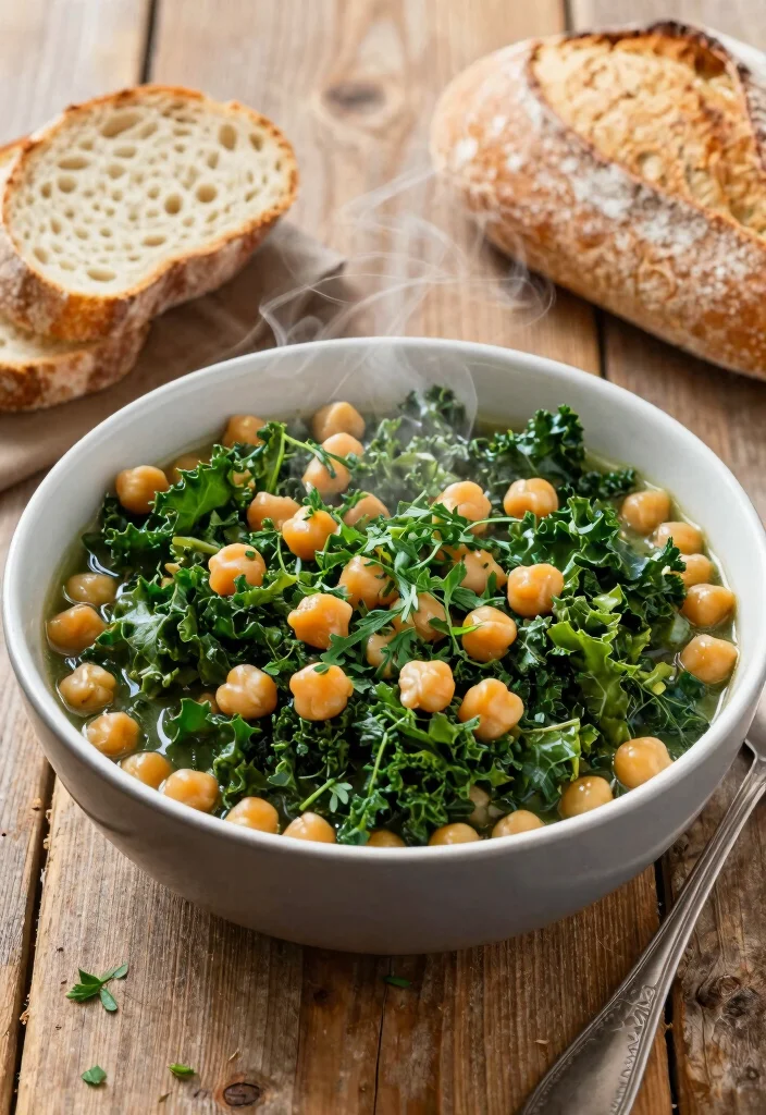 12 Kale Dinner Recipes for Nutritious Easy Weeknight Plates - 3. One-Pot Kale and Chickpea Stew