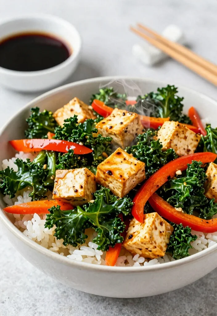 12 Kale Dinner Recipes for Nutritious Easy Weeknight Plates - 4. Spicy Kale Stir-Fry with Tofu