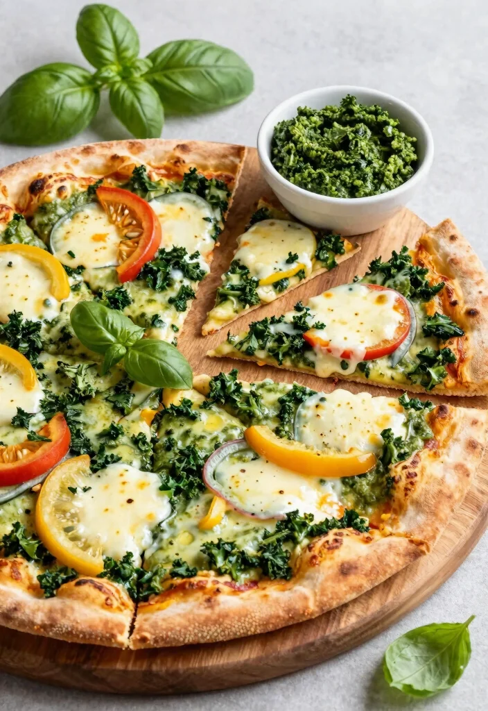 12 Kale Dinner Recipes for Nutritious Easy Weeknight Plates - 7. Kale Pesto Pizza