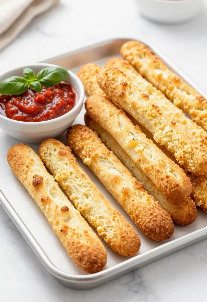12 Keto Cheese Recipes for Easy Low-Carb Comfort Dishes - 1. Cheesy Cauliflower Breadsticks