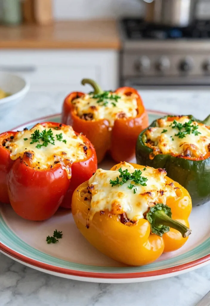 12 Keto Cheese Recipes for Easy Low-Carb Comfort Dishes - 12. Cheesy Stuffed Bell Peppers