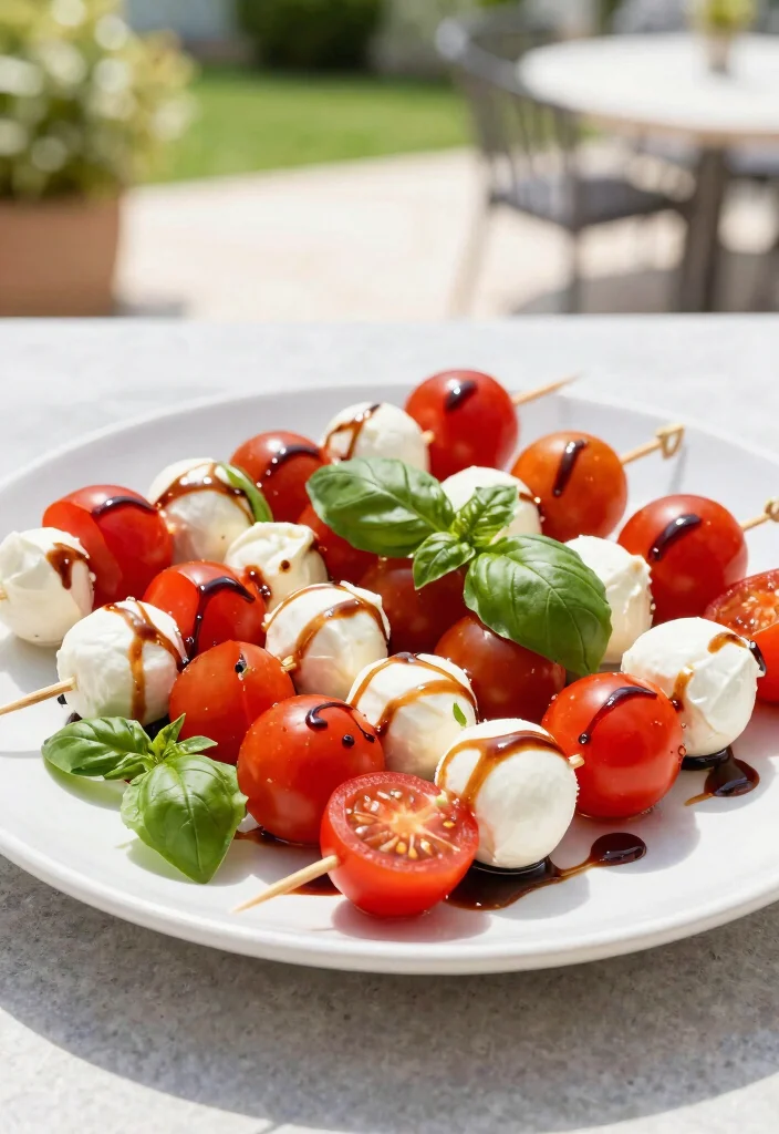 12 Keto Cheese Recipes for Easy Low-Carb Comfort Dishes - 9. Caprese Salad Skewers with Mozzarella