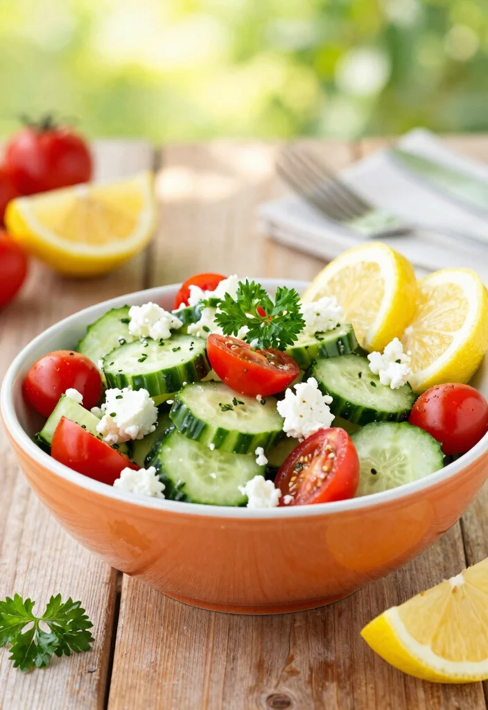 12 Keto Salad Recipes for Fresh Easy Low-Carb Meals - 1. Mediterranean Cucumber Salad