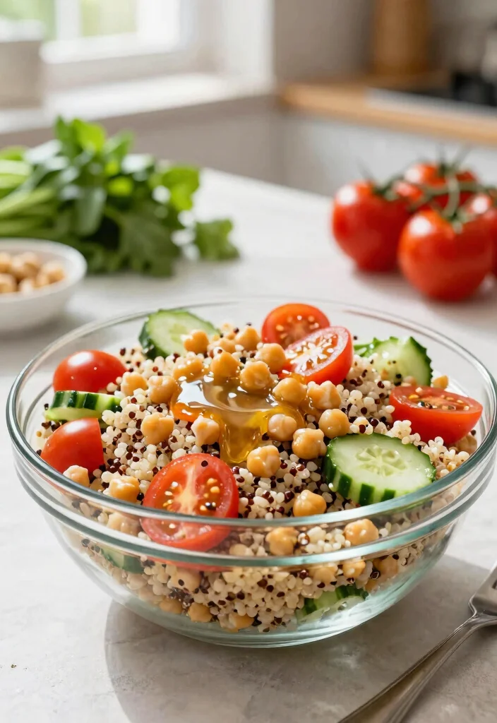12 Keto Salad Recipes for Fresh Easy Low-Carb Meals - 11. Quinoa and Chickpea Salad