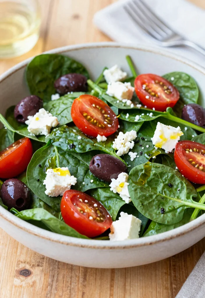 12 Keto Salad Recipes for Fresh Easy Low-Carb Meals - 2. Greek Spinach Salad