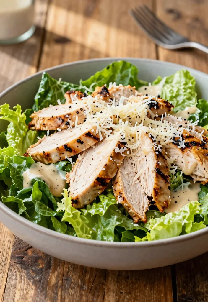 12 Keto Salad Recipes for Fresh Easy Low-Carb Meals - 7. Chicken Caesar Salad
