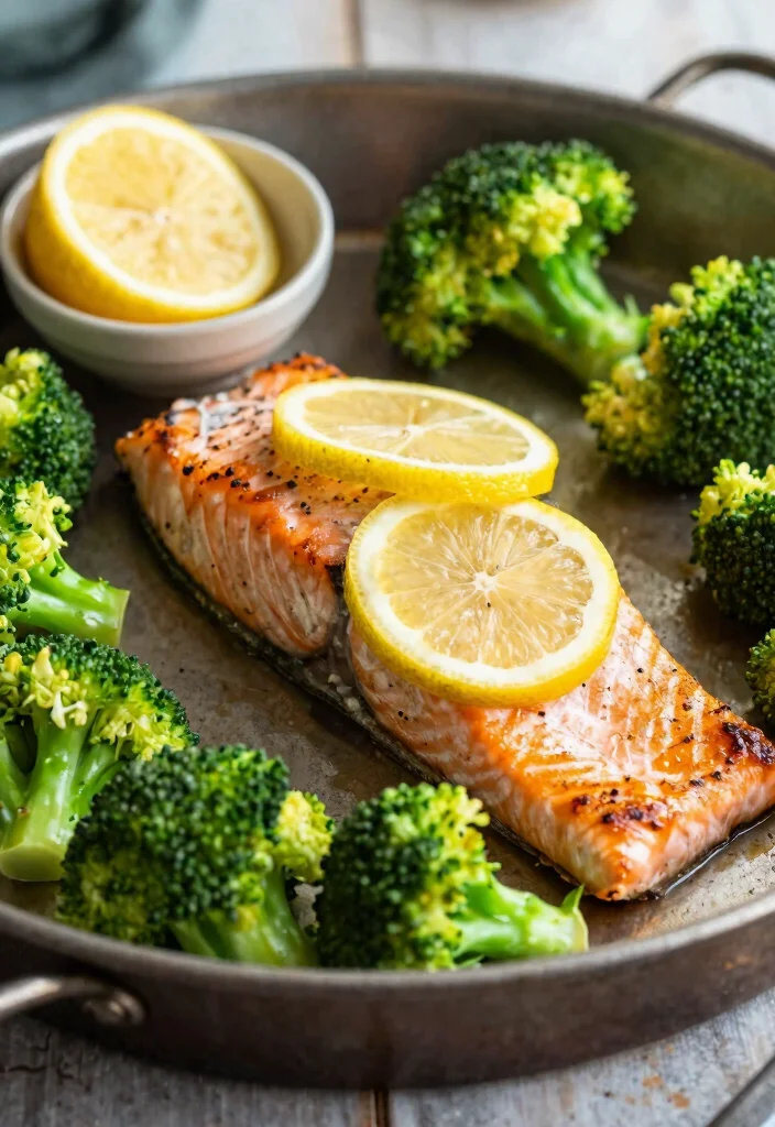 12 Keto Sheet Pan Recipes for Fast Low-Carb Weeknight Dinners - 2. Lemon Herb Salmon and Broccoli