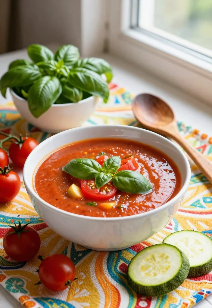 12 Keto Vegetable Soup Recipes for Light Cozy Low-Carb Bowls - 2. Zucchini and Tomato Basil Soup