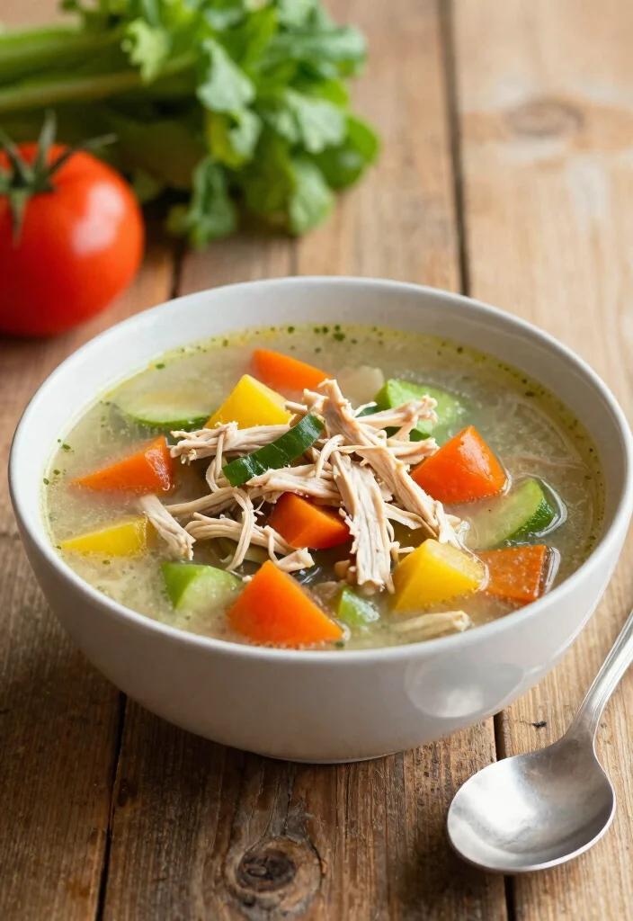 12 Keto Vegetable Soup Recipes for Light Cozy Low-Carb Bowls - 8. Chicken Vegetable Soup