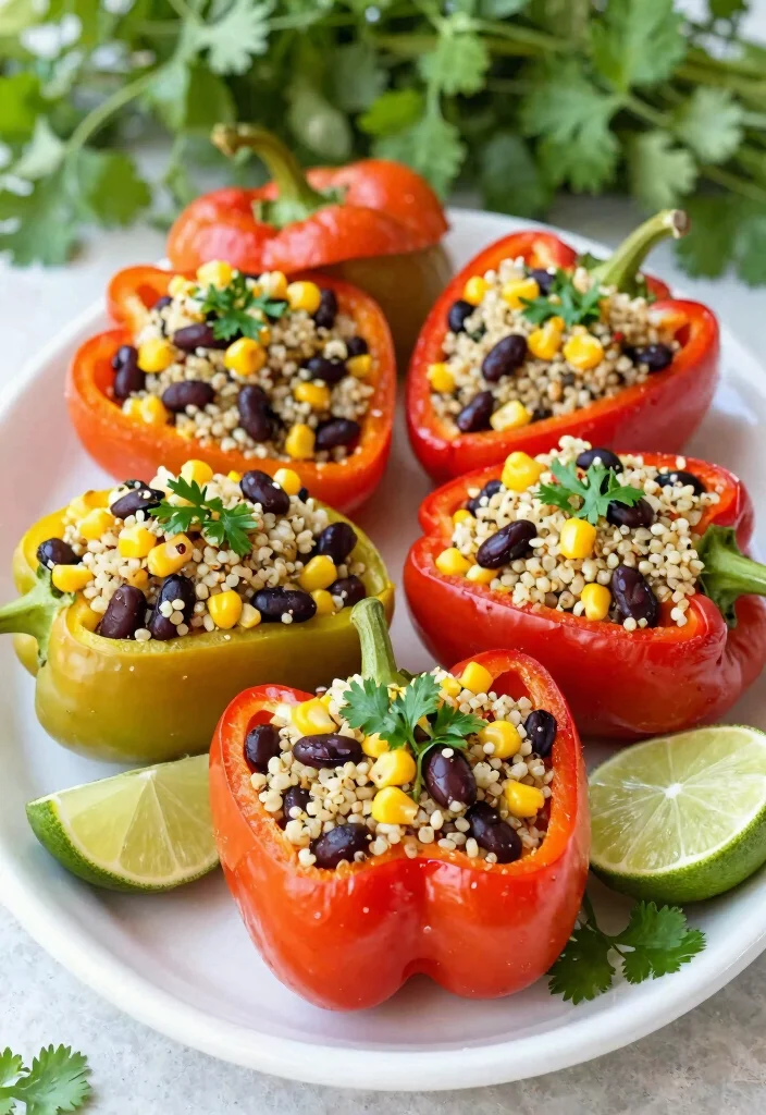 12 Mediterranean Vegan Recipes for Light Flavorful Meals - 3. Mediterranean Stuffed Peppers