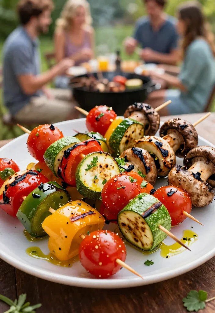12 Mediterranean Vegan Recipes for Light Flavorful Meals - 8. Grilled Vegetable Skewers