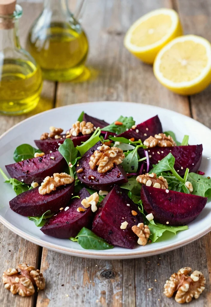 12 Ottolenghi Vegetarian Recipes for Bold Flavor-Packed Meals - 1. Roasted Beetroot and Walnut Salad