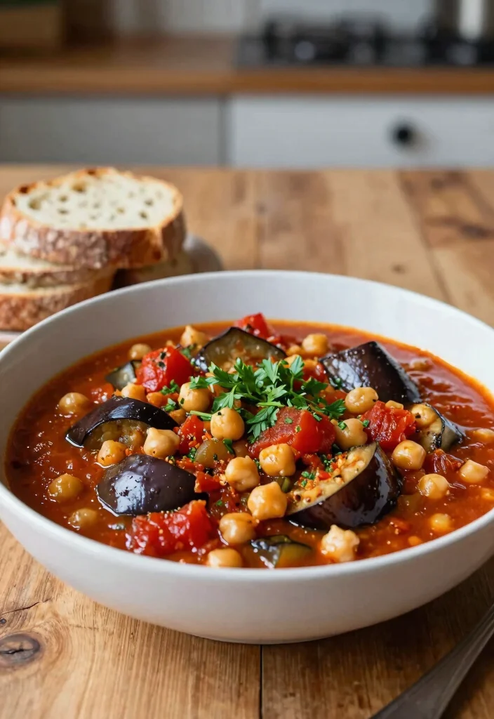 12 Ottolenghi Vegetarian Recipes for Bold Flavor-Packed Meals - 4. Eggplant and Chickpea Stew