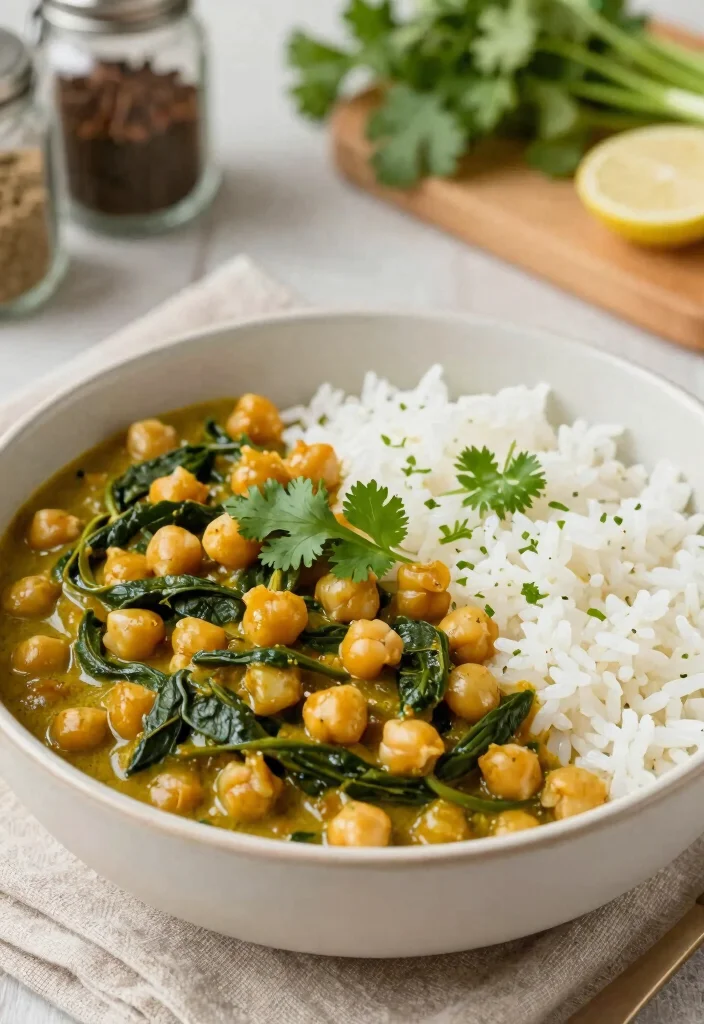 12 Ottolenghi Vegetarian Recipes for Bold Flavor-Packed Meals - 7. Chickpea and Spinach Curry