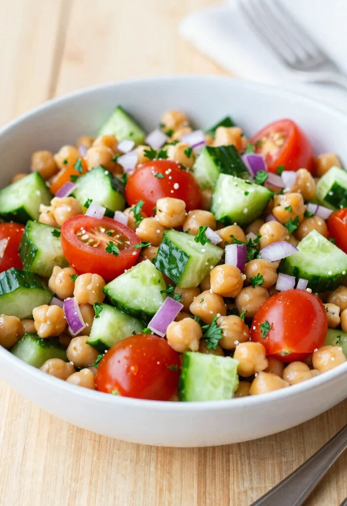 12 Ottolenghi Vegetarian Recipes for Bold Flavor-Packed Meals - 9. Mediterranean Chickpea Salad