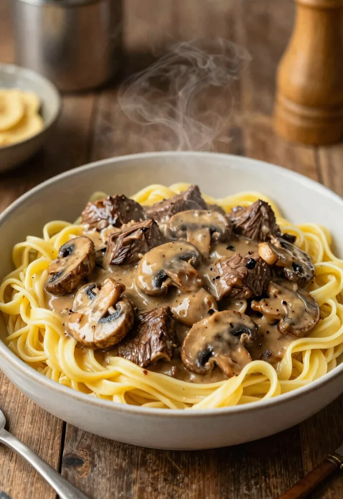 12 Savory Dinner Recipes for Rich Flavor-Packed Weeknight Meals - 4. Hearty One-Pan Beef Stroganoff