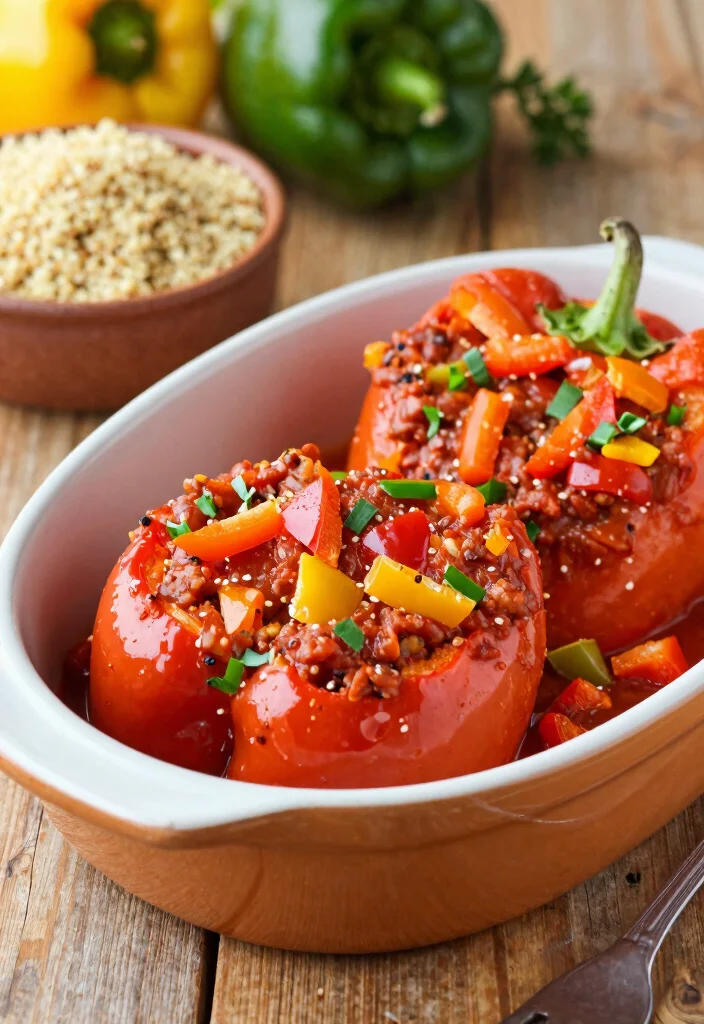 12 Vegan Casserole Recipes for Cozy Easy Plant-Based Dinners - 12. Vegan Stuffed Pepper Casserole