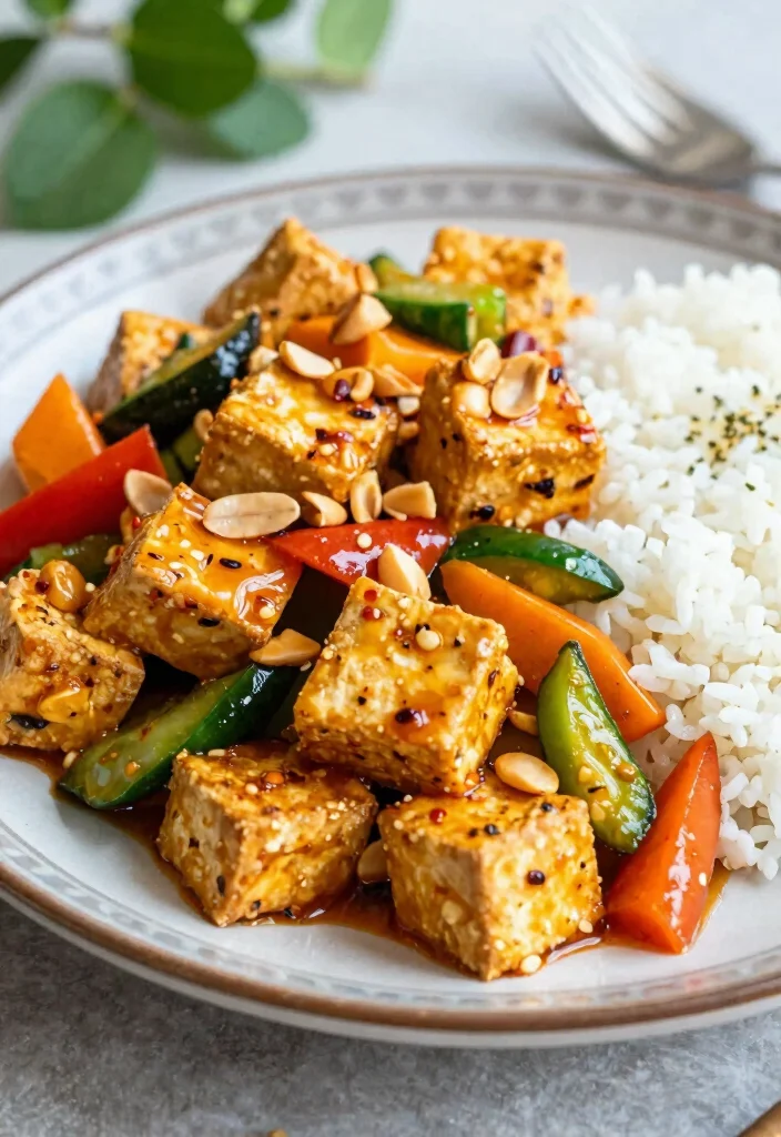 12 Vegan Chinese Recipes for Simple Takeout-Style Meals - 12. Vegan Kung Pao Tofu