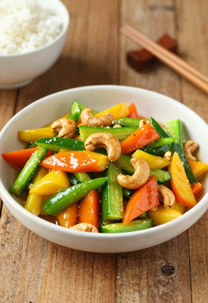 12 Vegan Chinese Recipes for Simple Takeout-Style Meals - 6. Cashew Vegetable Stir-Fry