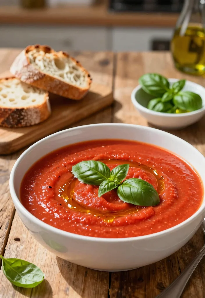 12 Vegan Soup Recipes for Cozy Flavorful Plant-Based Bowls - 1. Creamy Tomato Basil Soup