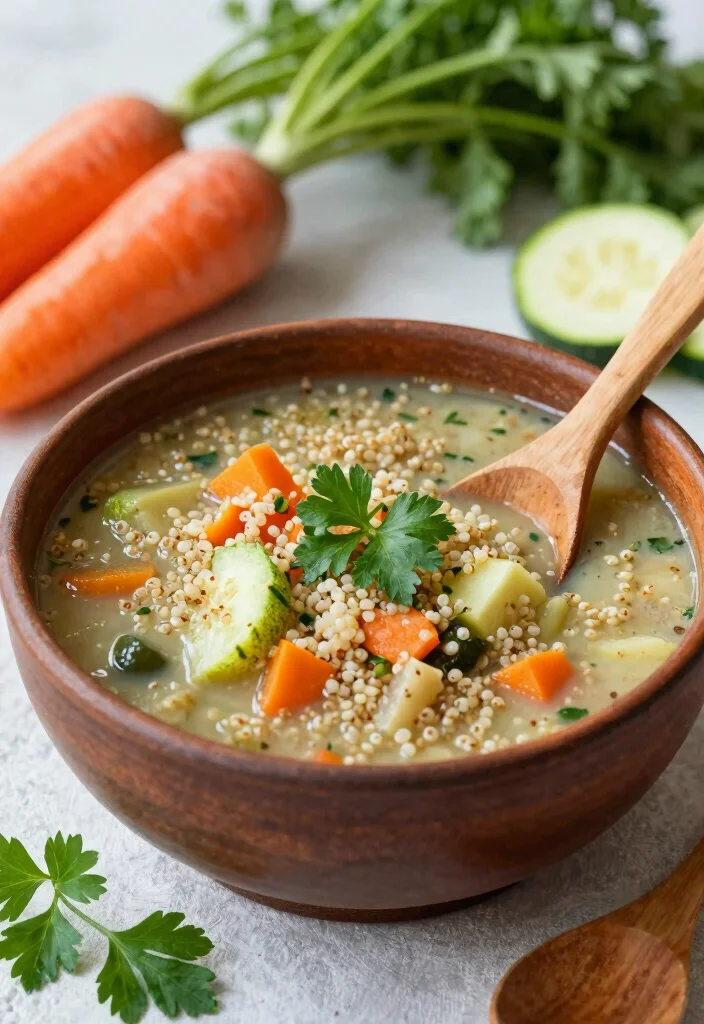 12 Vegan Soup Recipes for Cozy Flavorful Plant-Based Bowls - 5. Vegetable and Quinoa Soup