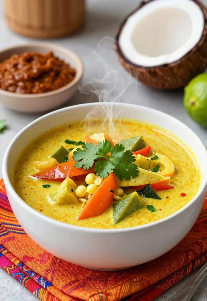 12 Vegan Soup Recipes for Cozy Flavorful Plant-Based Bowls - 6. Thai Coconut Curry Soup