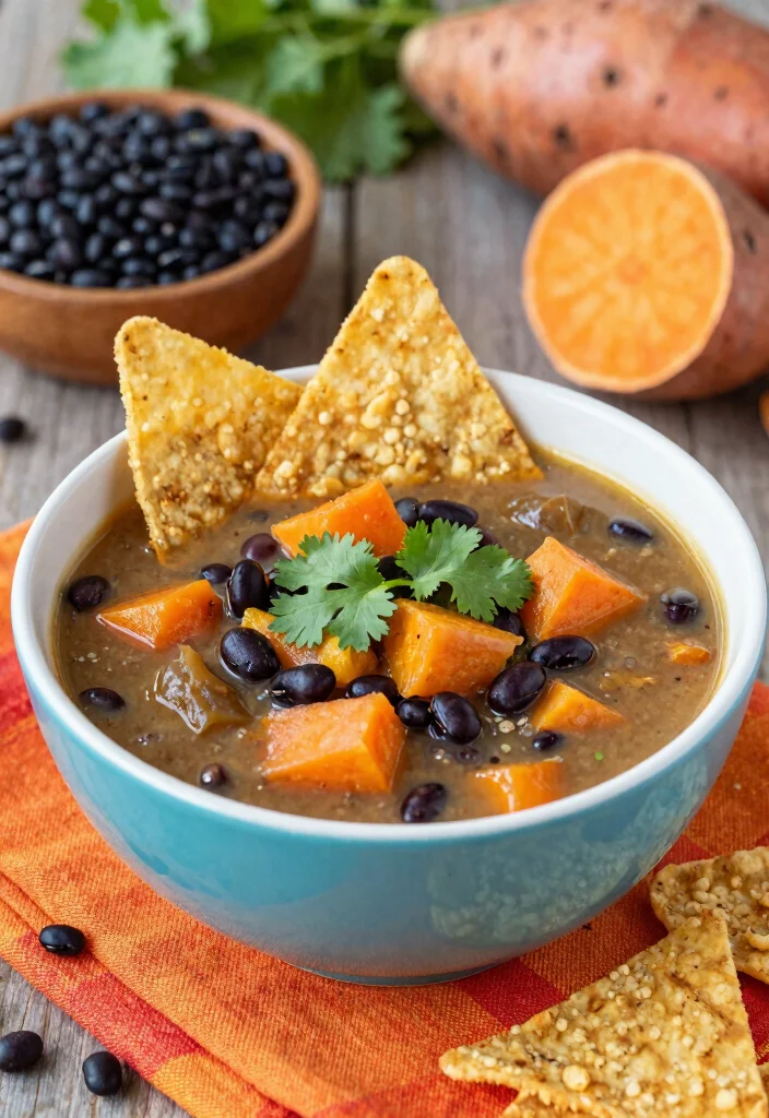 12 Vegan Soup Recipes for Cozy Flavorful Plant-Based Bowls - 9. Sweet Potato and Black Bean Soup