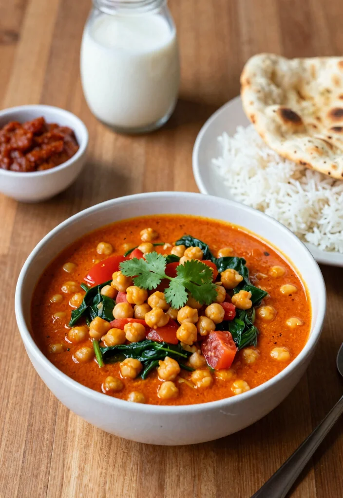 12 Vegan Thai Curry Recipes for Cozy Flavorful Bowls - 2. Spicy Red Curry with Chickpeas