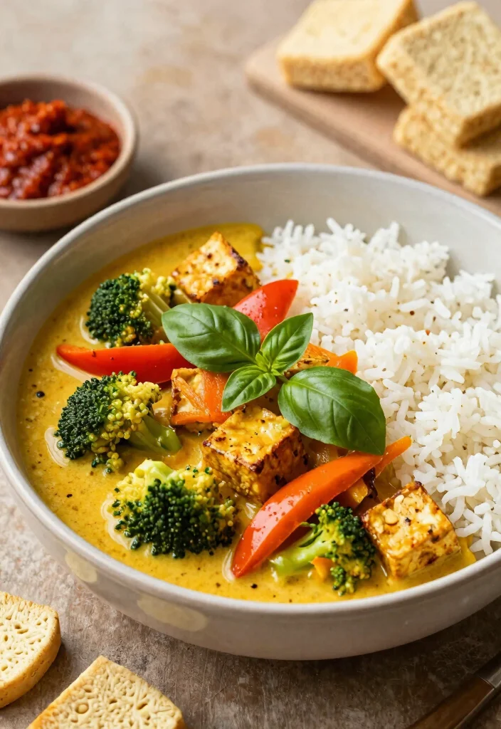 12 Vegan Thai Curry Recipes for Cozy Flavorful Bowls - 9. Thai Vegetable Curry with Tempeh