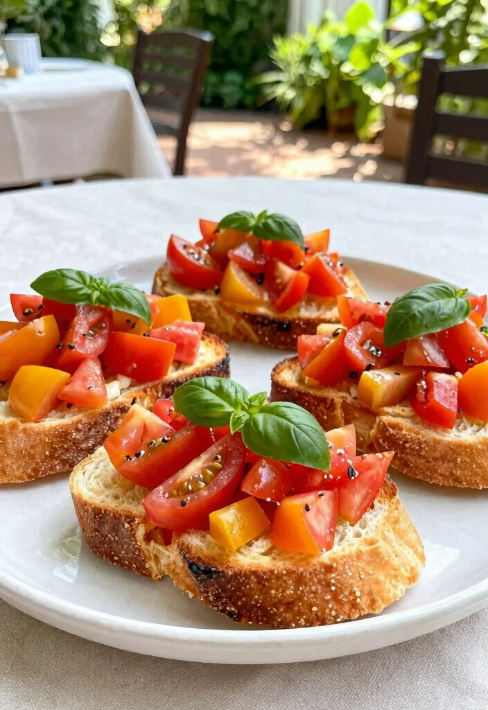 12 Vegetarian Tomato Recipes for Fresh Flavorful Meals - 2. Tomato Basil Bruschetta