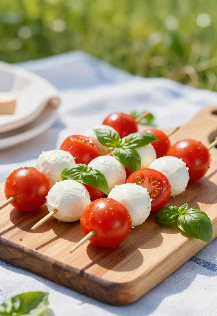 12 Vegetarian Tomato Recipes for Fresh Flavorful Meals - 6. Caprese Skewers with Heirloom Tomatoes