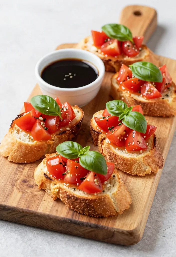 14 Best Quick Dinner Recipes for Fast Easy Weeknight Meals - 11. Tomato Basil Bruschetta
