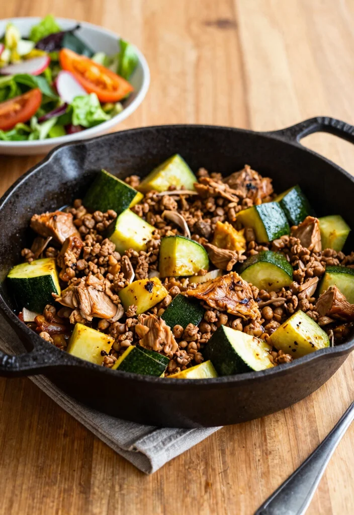 14 Best Quick Dinner Recipes for Fast Easy Weeknight Meals - 7. Turkey and Zucchini Skillet