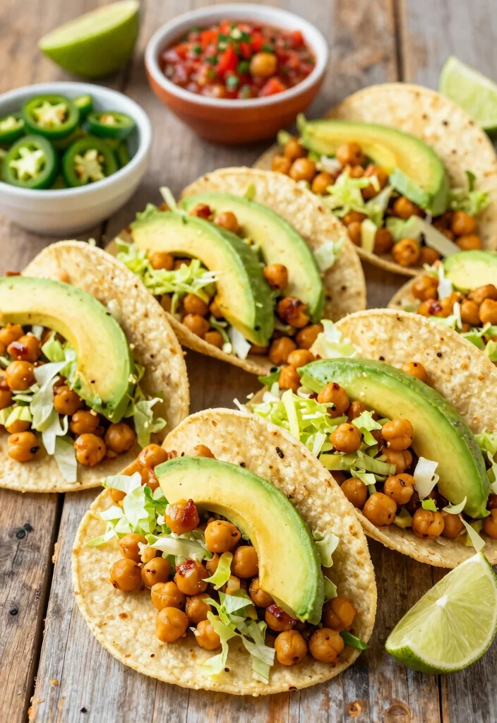 14 Vegan Dinner Recipes for Fresh Easy Plant-Based Meals - 1. Spicy Chickpea Tacos