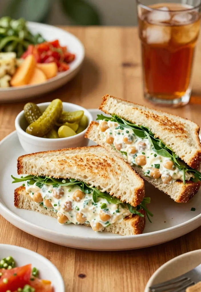 14 Vegan Dinner Recipes for Fresh Easy Plant-Based Meals - 11. Chickpea Salad Sandwich